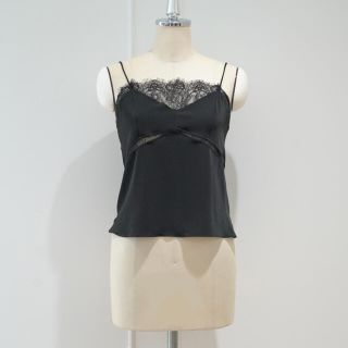 スナイデル(SNIDEL)のherlipto Lace-Trimmed Camisole black(キャミソール)