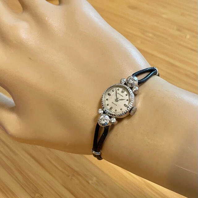 ROLEX(ロレックス)の(L様専用) ロレックス レディース アンティーク時計 18KWG 純正ダイヤ レディースのファッション小物(腕時計)の商品写真