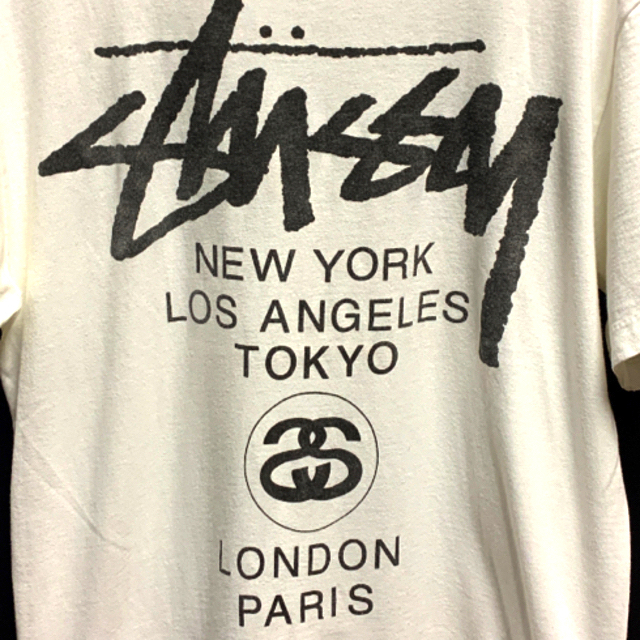 ワールドツアーOLD STUSSY 80s ヴィンテージ Tシャツ 黒タグ | フリマアプリ ラクマ