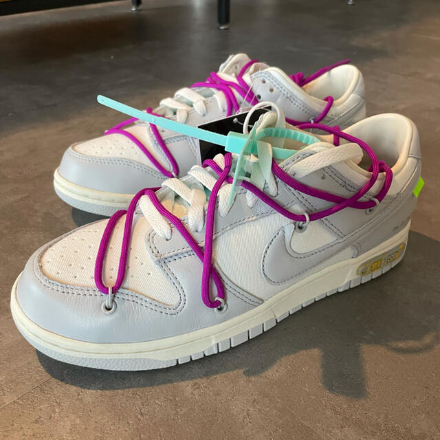 NIKE off-white DUNK LOW 27cm - スニーカー