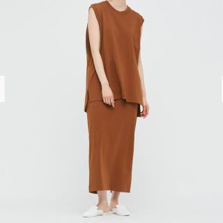 ユニクロ(UNIQLO)のUniqlo Mame kurogouchi エアリズムコットンスリットスカート(ロングスカート)