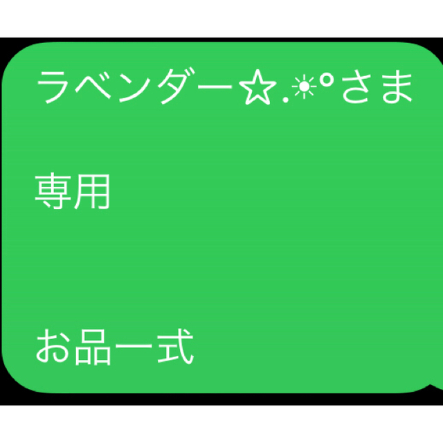 ラベンダー☆.☀︎°さま  専用   お品一式