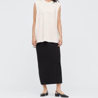 ユニクロ(UNIQLO)のUniqlo Mame Kurogouchi エアリズムコットンスリットスカート(ロングスカート)