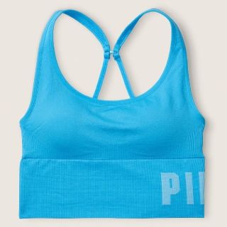 ヴィクトリアズシークレット(Victoria's Secret)のPINK スカイブルー スポーツブラ(その他)