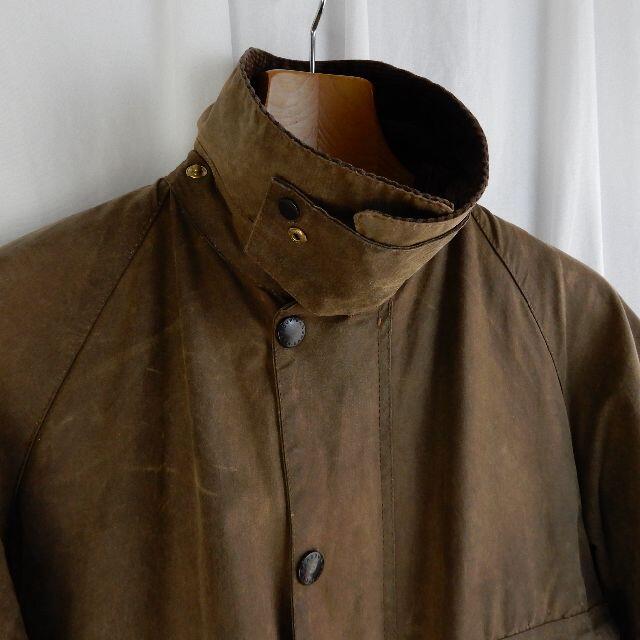 Barbour(バーブァー)のBarbour Solway Zipper Brown Size42 1989s メンズのジャケット/アウター(ステンカラーコート)の商品写真