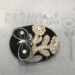 ミナペルホネン(mina perhonen)のミナペルホネン bonheur×⚮̈ ブローチ ハンドメイド(ブローチ/コサージュ)