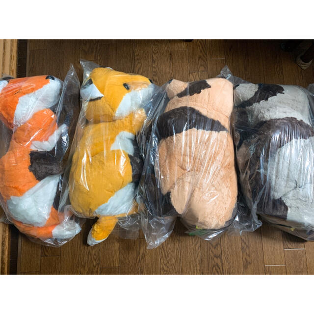 Seal限定商品 くったりタヌキ くったりキツネ でかbig ぬいぐるみ 4種セット 正規品 Kishdohagate Qa Seal限定商品 くったりタヌキ くったりキツネ でかbig ぬいぐるみ 4種セット 正規品 Kishdohagate Qa