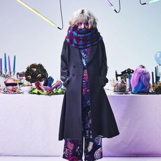 ヨウジヤマモト(Yohji Yamamoto)のhazama ハザマ 経年真価の揺らめくコート カーキ(ロングコート)