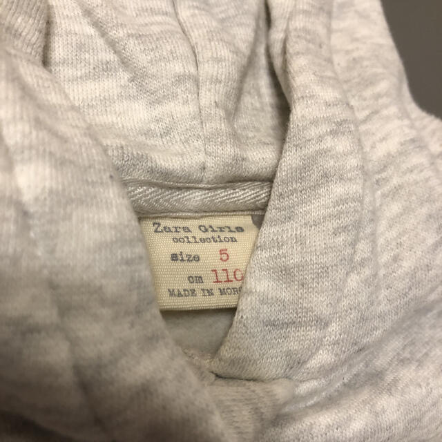 ZARA(ザラ)の美品パーカー　トレーナー キッズ/ベビー/マタニティのキッズ服女の子用(90cm~)(その他)の商品写真