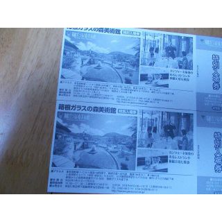 ４枚セット　箱根ガラスの森美術館 　入園招待券 (美術館/博物館)