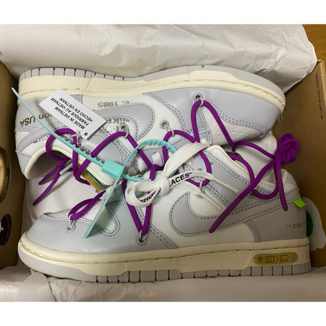 NIKE(ナイキ)のNIKE off-white Dunk Low LOT21  24cm メンズの靴/シューズ(スニーカー)の商品写真