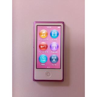 アップル(Apple)のipod nano 7世代 16GB ピンク 付属品付き(ポータブルプレーヤー)