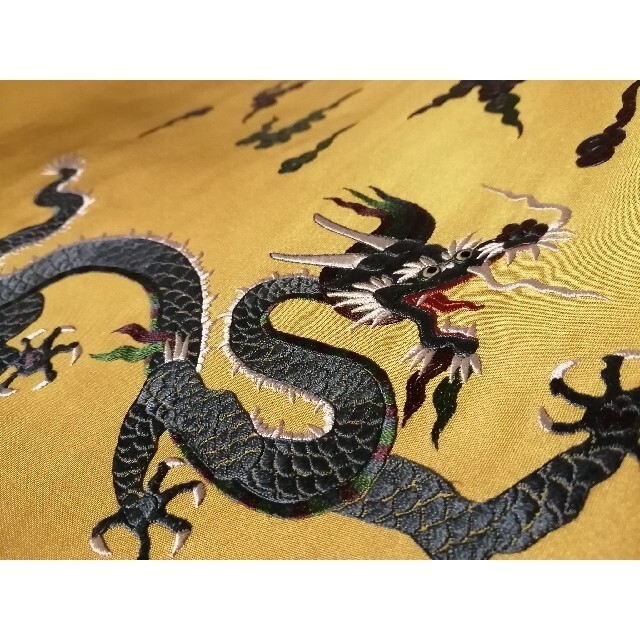 正絹 毘沙門亀甲 帯 刺繍 龍 雲 | camping.com