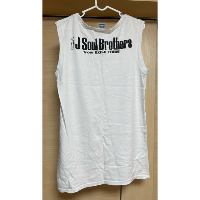 三代目JSB 会場限定ノースリーブTシャツ ホワイト エンタメ/ホビーのタレントグッズ(ミュージシャン)の商品写真