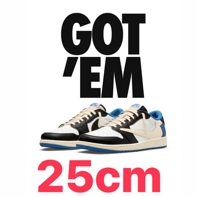 NIKE(ナイキ)のTravis Scott x Fragment x Air Jordan 1  メンズの靴/シューズ(スニーカー)の商品写真