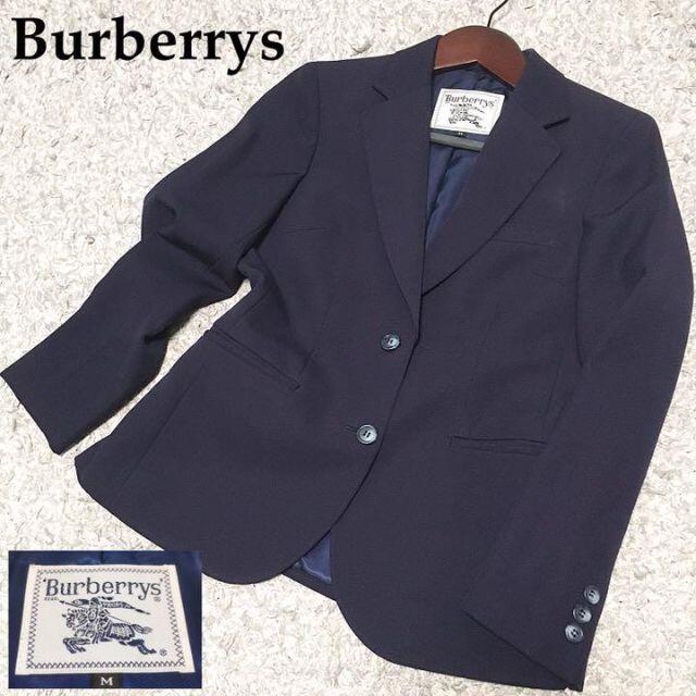 希少】 Burberrys バーバリーズ テーラードジャケット 紺ブレ www