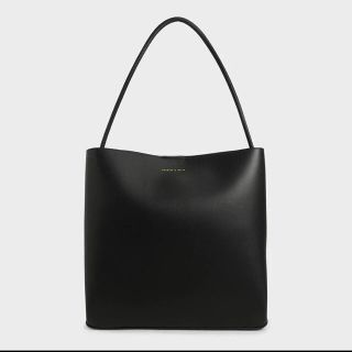 チャールズアンドキース(Charles and Keith)のダブルハンドル トートバッグ A4 通勤 通学 冠婚葬祭(トートバッグ)