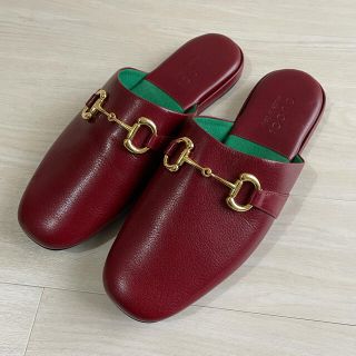 グッチ(Gucci)のGUCCI Pericle Horsebit Leather Slippers(サンダル)