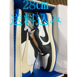 ナイキ(NIKE)のTravis Scott × Fragment エアジョーダン1LOW28cm(スニーカー)