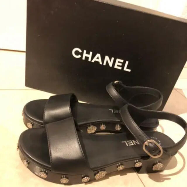 CHANEL - Chanel シャネル サンダル カメリア G31754の通販 by shop