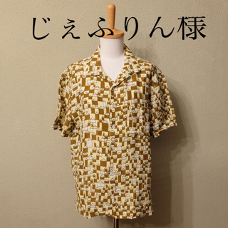 ミナペルホネン(mina perhonen)のmina perhonen オープンカラー　リネンシャツ(シャツ/ブラウス(半袖/袖なし))