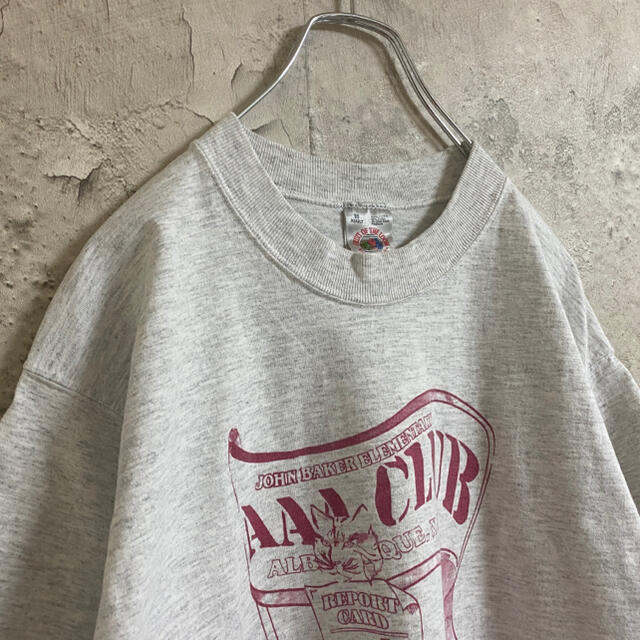 90s フルーツ USA製 厚手 Tシャツ 半袖 バックプリント  霜降り