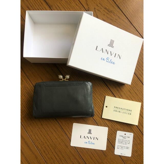 LANVIN en Bleu(ランバンオンブルー)の【sasagu様専用】LANVIN 財布　がま口 レディースのファッション小物(財布)の商品写真