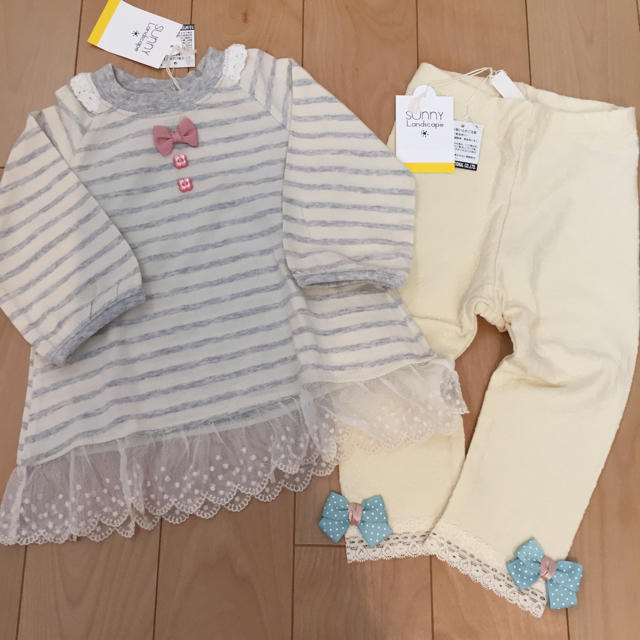 SunnyLandscape(サニーランドスケープ)のいるか 様 ＊ 専用  サニー 90 セットෆ⃛  キッズ/ベビー/マタニティのキッズ服女の子用(90cm~)(パンツ/スパッツ)の商品写真