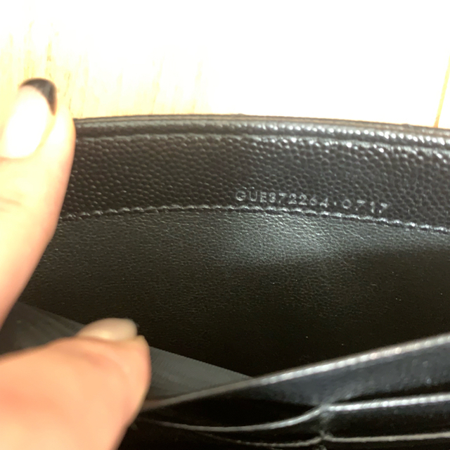 Saint Laurent - イヴ・サンローラン 財布 長財布 黒 SaintLaurentの
