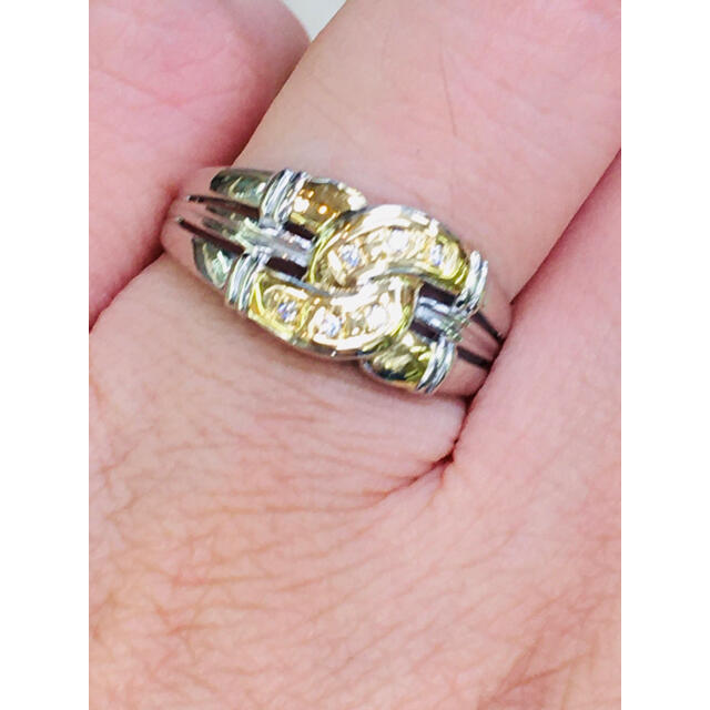 ダイヤモンド Pt900 K18の通販 by しらゆきShop's shop｜ラクマ ダイヤ リング 指輪 好評国産