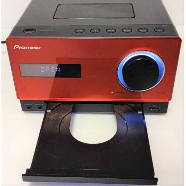 【日常生活に潤い!】Pioneer CDミニコンポーネントシステム 赤 U535