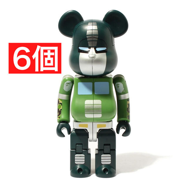 おもちゃ【6個セット】BAPE X トランスフォーマー BE@RBRICK 200%