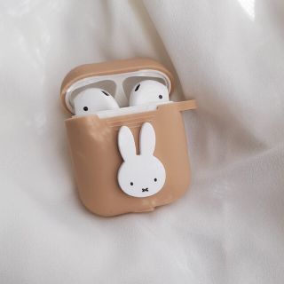 AirPods ケース エアーポッズ カバー ミッフィ キーホルダー(キャラクターグッズ)