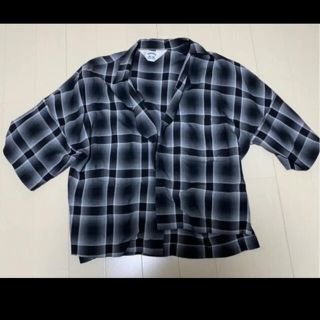 サンシー(SUNSEA)のsunsea  shadow check fried shrimp shirt(シャツ)