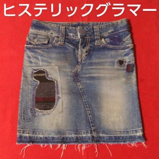 先行販売 vintage hysteric glamour used加工 デニム スカート ミニ