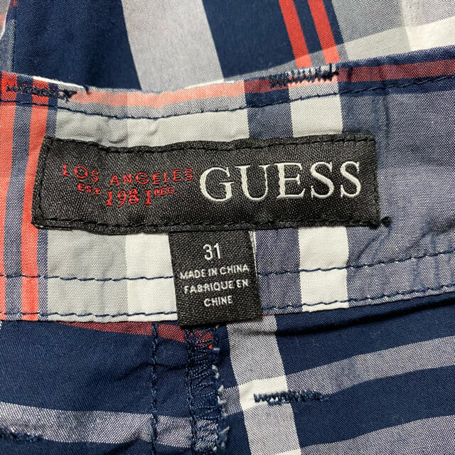 GUESS(ゲス)のゲス　GUESS ショートパンツ　チェック　M メンズのパンツ(ショートパンツ)の商品写真