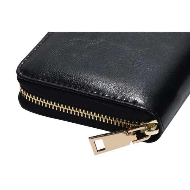 長財布 財布 メンズ レディース 牛革 レザー ブラック 黒 新品 化粧箱付き メンズのファッション小物(長財布)の商品写真