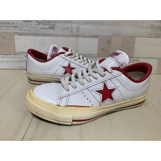 コンバース(CONVERSE)の左右サイズ違い CONVERSE コンバース ワンスター ホワイト レッド(スニーカー)