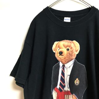 ギルタン(GILDAN)の【大人気】ポロベアー Tシャツ 古着 プリント 希少 ヴィンテージ(Tシャツ/カットソー(半袖/袖なし))