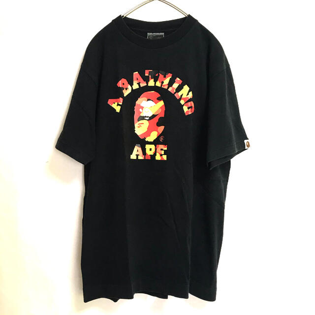 A BATHING APE(アベイシングエイプ)の【A BATHING APE】カモフラ ビックロゴ Tシャツ アベイシングエイプ メンズのトップス(Tシャツ/カットソー(半袖/袖なし))の商品写真