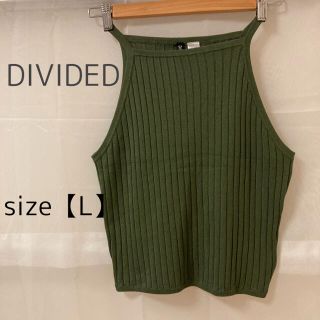 エイチアンドエム(H&M)のDIVIDED H&M リブニット  クロップド  トップス(タンクトップ)