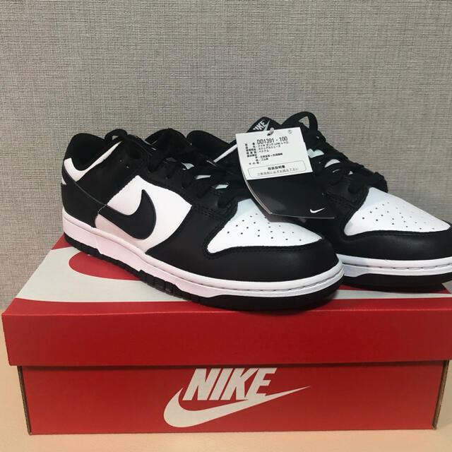 スニーカーNIKE DUNK LOW RETRO"WHITE/BLACK"パンダ27cm