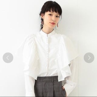 ビームス(BEAMS)のRBS 期間限定値下げ！ギャザーヨークフリルブラウス RBS(シャツ/ブラウス(長袖/七分))