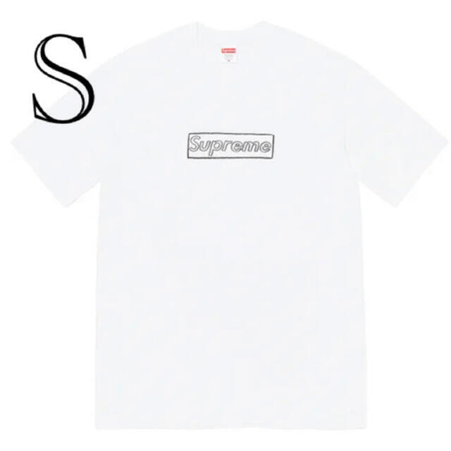 supreme KAWS Chalk Logo Tee white S