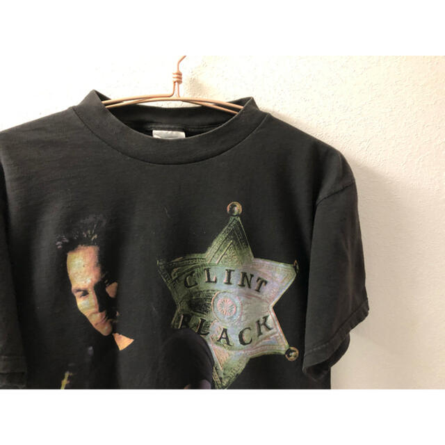 CLINT BLACK クリントブラック Tシャツ 95s 古着 ヴィンテージ メンズのトップス(Tシャツ/カットソー(半袖/袖なし))の商品写真