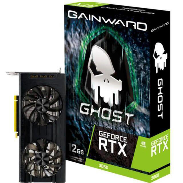 Ghost(ゴースト)の【新品】Gainward GeForce RTX 3060 12GB Ghost スマホ/家電/カメラのPC/タブレット(PCパーツ)の商品写真