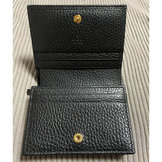 Gucci(グッチ)のGUCCI グッチ　２つ折り財布　黒 レディースのファッション小物(財布)の商品写真