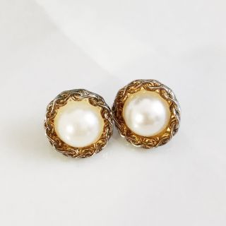 Vintage ＊ hemming pearl pierce(ピアス)