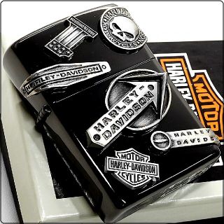 ジッポー(ZIPPO)の送料無料☆zippo☆日本限定：HARLEY-DAVIDSON☆メタル☆BK(タバコグッズ)