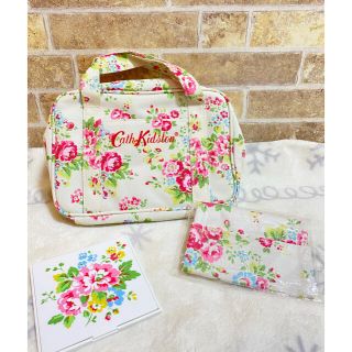 キャスキッドソン(Cath Kidston)の3点セット新品キャスキッドソン ポーチ、ミラーティッシュケース 化粧ポーチバッグ(ポーチ)